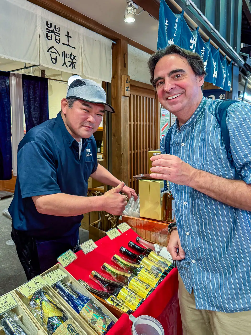 Chris P King sake tasting at Nishiki Market