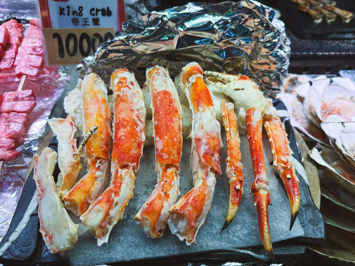Tarabagani king crab at Nishiki Market
