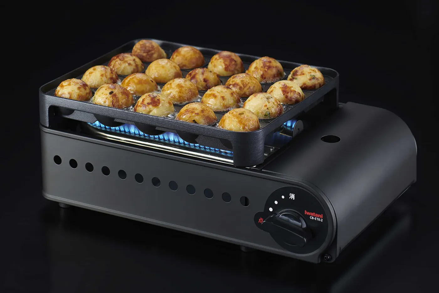 Iwatani Takoyaki Pan and Gas Stove ENTAKO II CB-ETK-2