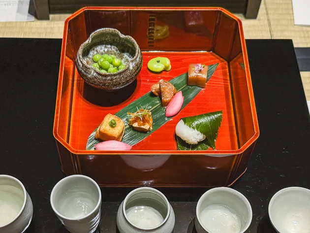 Finest sake and paired bites in Tokyo