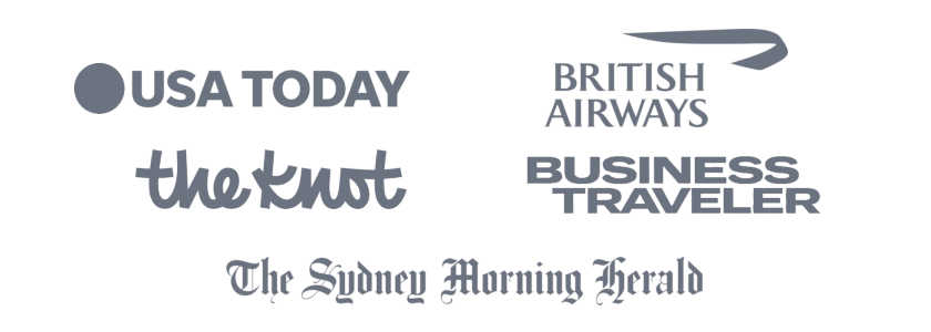 USA Today, British Airways, Business Traveller, The Knot, The Sydney Morning Herald