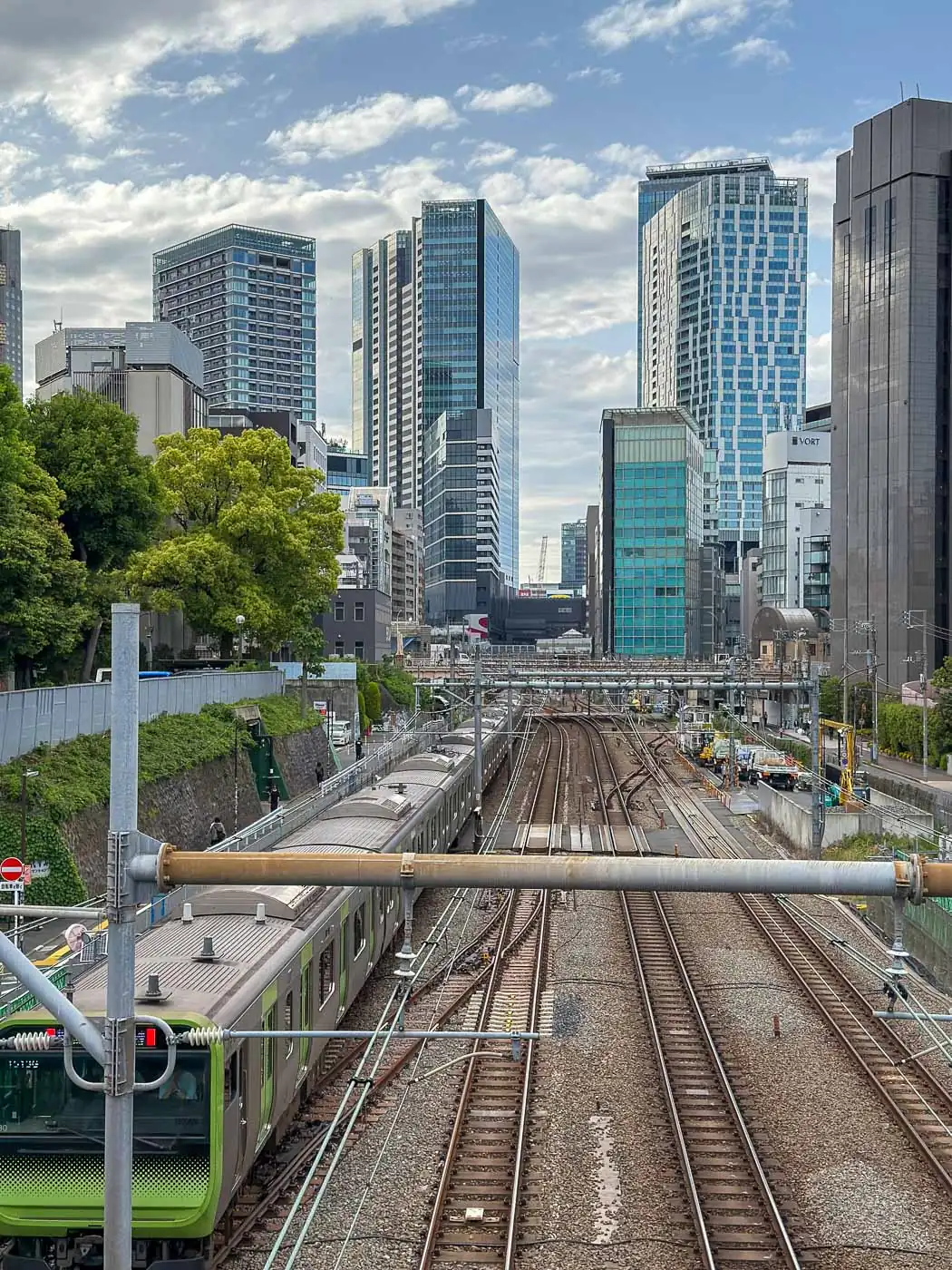 Yamanote Line with Shibuya in the background